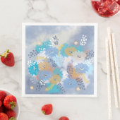 Abstract bloem bruiloft servet (Insitu)