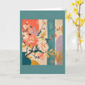 "Abstract Bloem" Kaart (Gele Bloem)