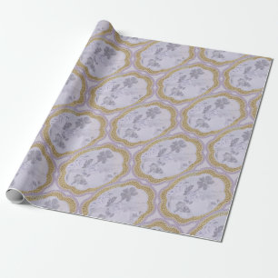 Abstract Bloem Medaillon Cadeaupapier