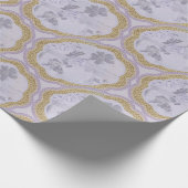 Abstract Bloem Medaillon Cadeaupapier (Hoek)