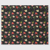 Abstract Bloem Motief Cadeaupapier (Vlak)