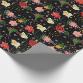 Abstract Bloem Motief Cadeaupapier (Hoek)