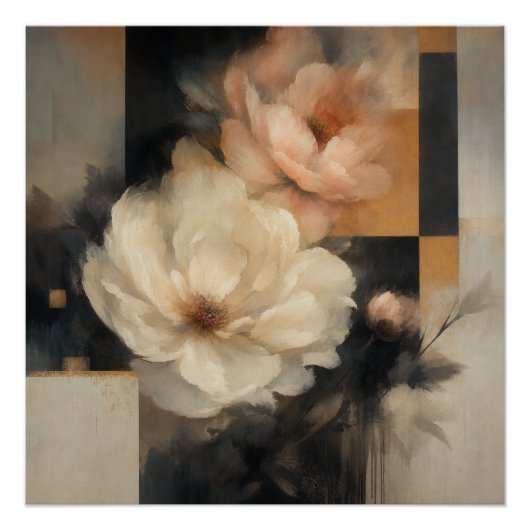 "Abstract Bloem" Perfect Poster (Voorkant)