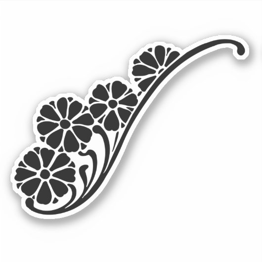 abstract-bloem-planta sticker (Voorkant)