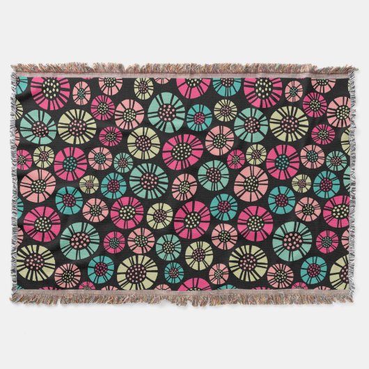 Abstract Bloemen 031023 - Kleuren 01 Deken (Voorkant)