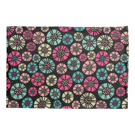 Abstract Bloemen 031023 - Kleuren 01 Kussensloop (Achterkant)