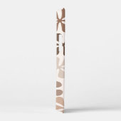 Abstract Bloemen (B) Bruin Taupe Crème Case-Mate iPhone Case (Achterkant / Rechts)