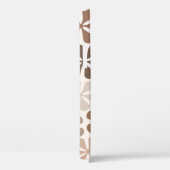 Abstract Bloemen (B) Bruin Taupe Crème Case-Mate iPhone Case (Achterkant / Rechts)
