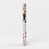 Abstract Bloemen (B) Bruin Taupe Crème Case-Mate iPhone Case (Achterkant/rechts)