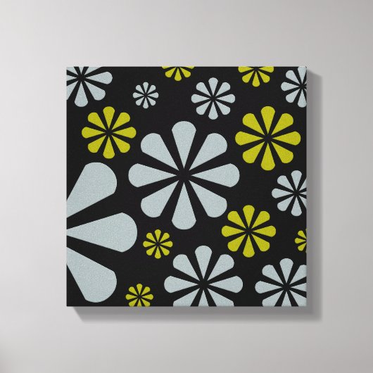 Abstract Bloemen canvas print (Voorkant)