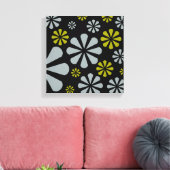 Abstract Bloemen canvas print (Insitu (Woonkamer))