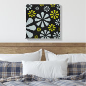 Abstract Bloemen canvas print (Insitu (Slaapkamer))