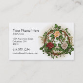 Abstract Bloemen Keltisch Design Iers Visitekaartj Visitekaartje (Voorkant)