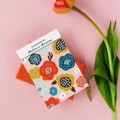 Abstract Bloemen Ketting Oorbel Sieraden Display Visitekaartje