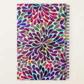 Abstract Bloemen Naadloos Patroon Planner (Achterkant)