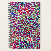 Abstract Bloemen Naadloos Patroon Planner (Voorkant)