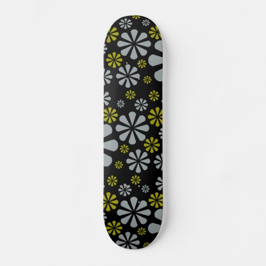 Abstract Bloemen skateboard (Voorkant)