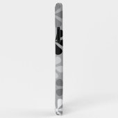Abstract Bloemen Zwart Wit Grijs Case-Mate iPhone Case (Achterkant/rechts)