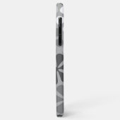 Abstract Bloemen Zwart Wit Grijs Case-Mate iPhone Case (Achterkant/links)