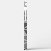 Abstract Bloemen Zwart Wit Grijs Case-Mate iPhone Case (Achterkant / Links)