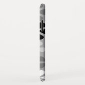 Abstract Bloemen Zwart Wit Grijs Case-Mate iPhone Case (Achterkant/rechts)