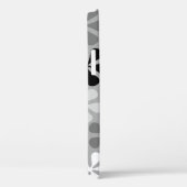 Abstract Bloemen Zwart Wit Grijs Case-Mate iPhone Case (Achterkant / Rechts)
