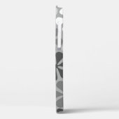 Abstract Bloemen Zwart Wit Grijs Case-Mate iPhone Case (Achterkant / Links)