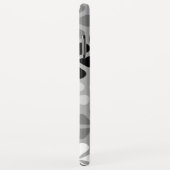 Abstract Bloemen Zwart Wit Grijs Case-Mate iPhone Case (Achterkant/rechts)