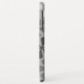 Abstract Bloemen Zwart Wit Grijs Case-Mate iPhone Case (Achterkant/links)