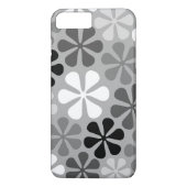 Abstract Bloemen Zwart Wit Grijs Case-Mate iPhone Case (Achterkant)