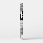 Abstract Bloemen Zwart Wit Grijs Case-Mate iPhone Case (Achterkant / Rechts)