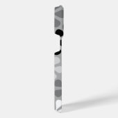 Abstract Bloemen Zwart Wit Grijs iPhone Hoesje (Rechterkant)