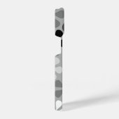 Abstract Bloemen Zwart Wit Grijs iPhone Hoesje (Rechterkant)