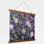 Abstract bloemenbos hangend wandkleed (Gebogen)