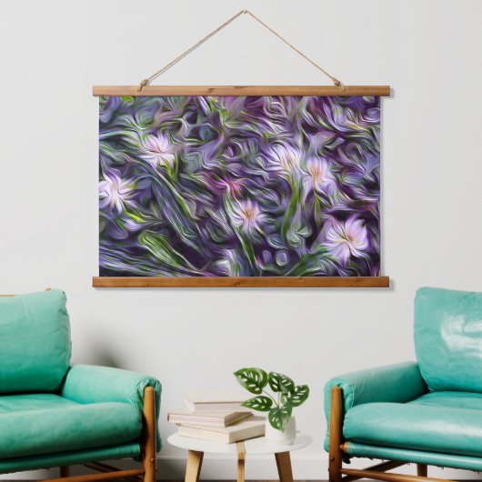 Abstract bloemenbos hangend wandkleed (Woonkamer)