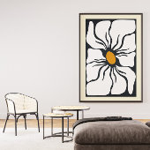Abstract Bloemenmuur Art Canvas