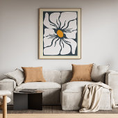 Abstract Bloemenmuur Art Canvas