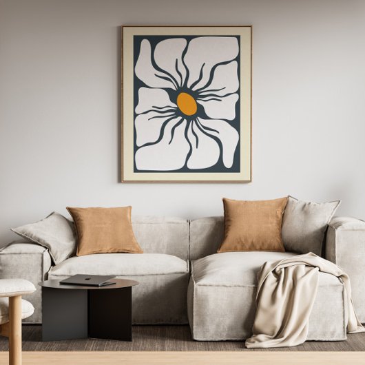 Abstract Bloemenmuur Art Canvas