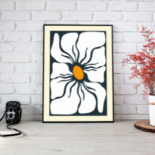 Abstract Bloemenmuur Art Canvas