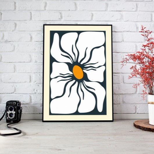Abstract Bloemenmuur Art Canvas