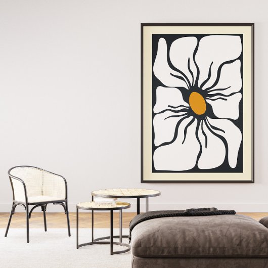 Abstract Bloemenmuur Art Canvas Afdruk