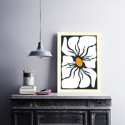 Abstract Bloemenmuur Art Canvas Afdruk