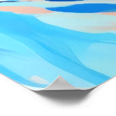 Abstract bloemenpatroonschilderij poster (Hoek)