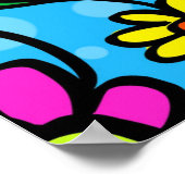 Abstract bloemenposter poster (Hoek)