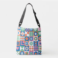 Abstract bloemenScandinavisch volkspatroon