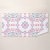 Abstract bloemetjesontwerp abstract, kunst, thuis badhanddoek (Badhanddoek)