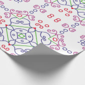 Abstract bloemetjesontwerp abstract, kunst, thuis cadeaupapier (Hoek)