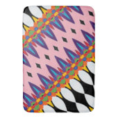 Abstract bloemfeest badmat (Voorkant Verticaal)