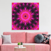 Abstract bloemig canvas afdruk (Insitu (Woonkamer))