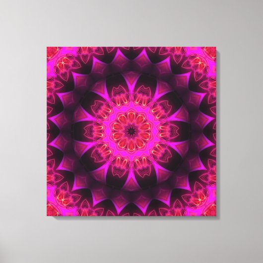 Abstract bloemig canvas afdruk (Voorkant)